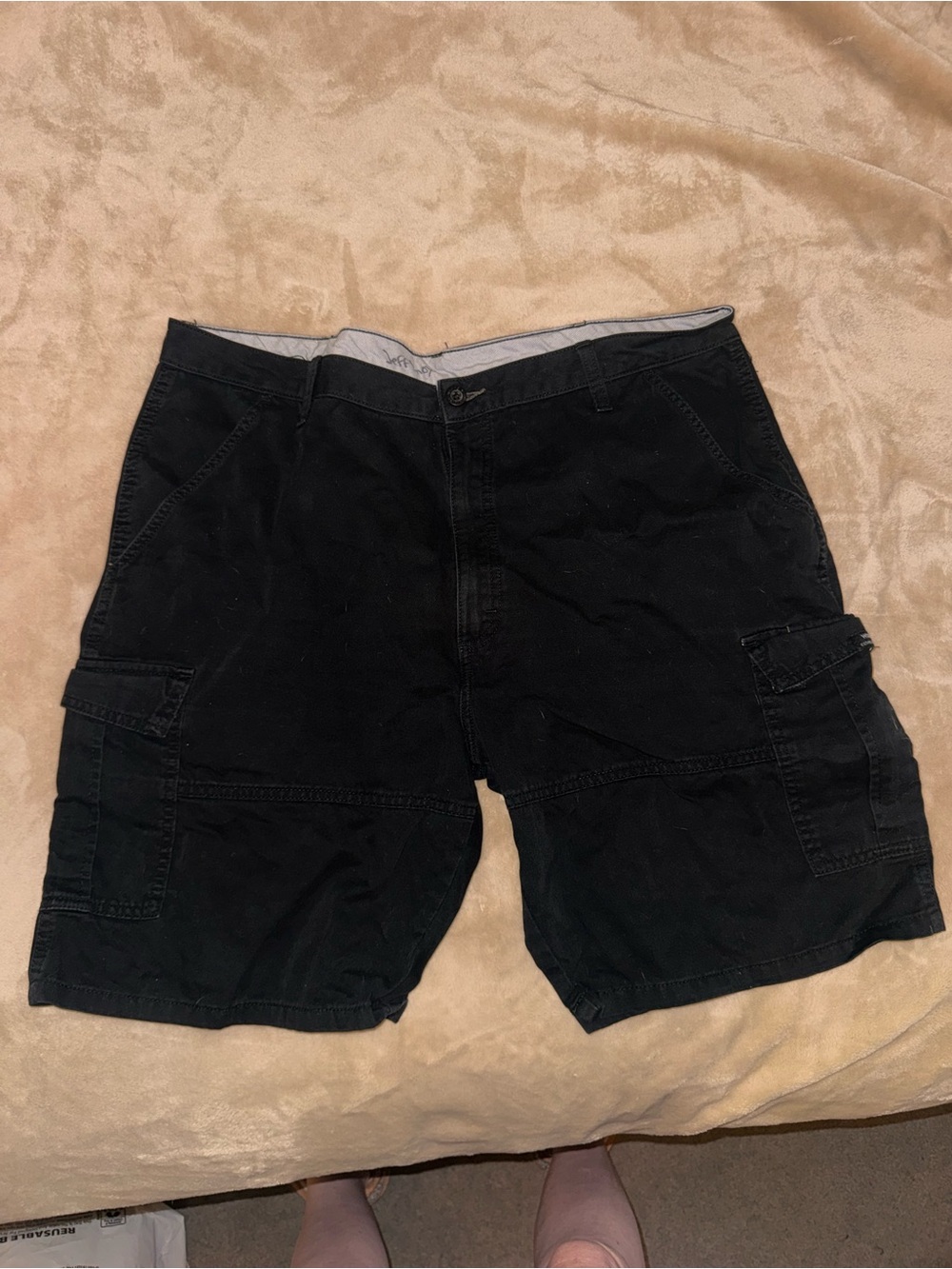 Men's Black Cargo Shorts